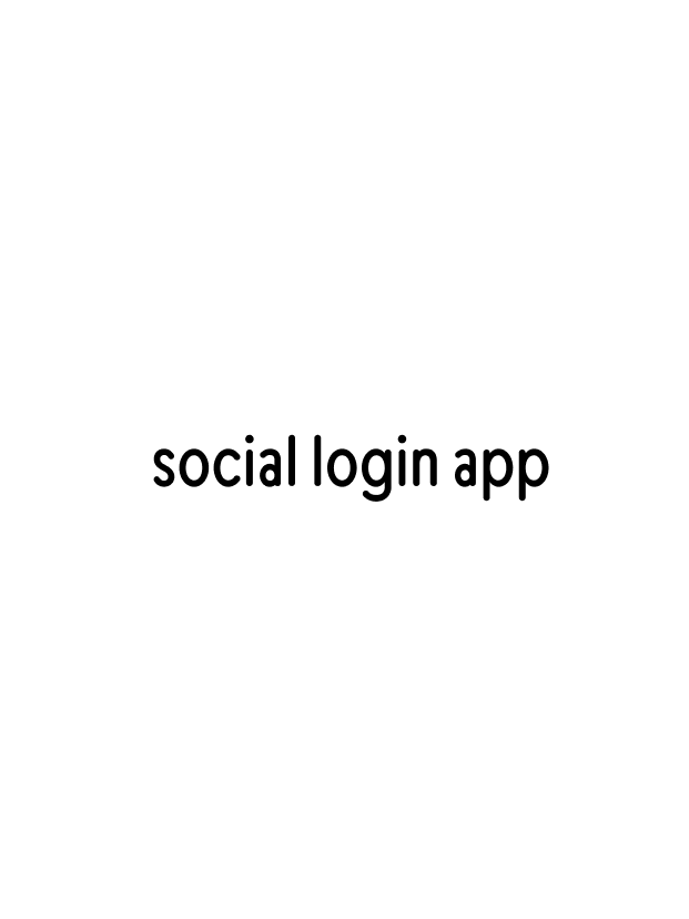 social login app